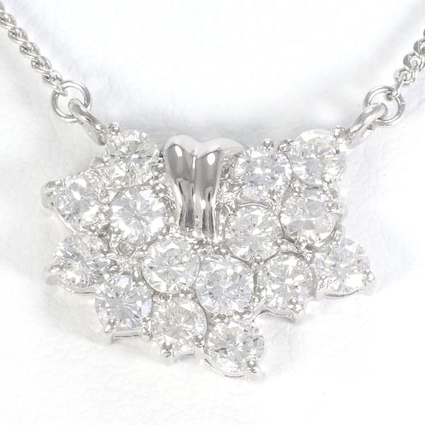 PT850 Platinum Diamond Necklace in Excellent Condition