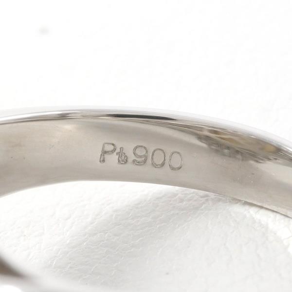 PT900 Platinum Ring with South Sea Pearl and Diamond