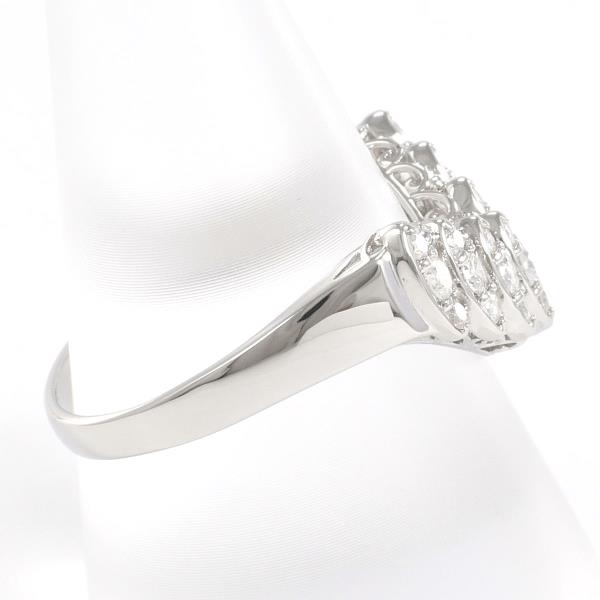 Platinum PT900 Diamond Ring, 18 Size, 0.50ct Diamond, 3.7g Total Weight