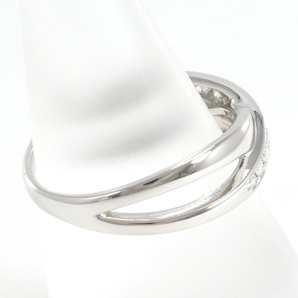Platinum PT900 Diamond Ring, 15 Size, 0.30ct Diamond, 4.3g Total Weight