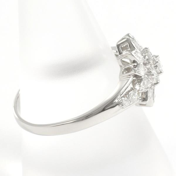 Platinum PT900 Diamond Ring, 18 Size, 0.50ct Diamond, 3.6g Total Weight