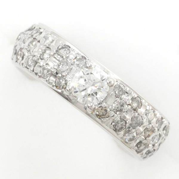 PT900 Platinum Diamond Ring 9.5 Size in Great Condition