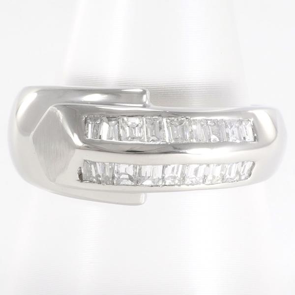 PT900 Platinum Diamond Ring 17号 0.87ct in Excellent Condition