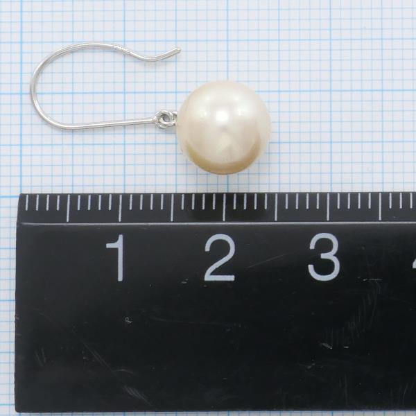 PT900 Platinum Pearl Earrings in Excellent Condition