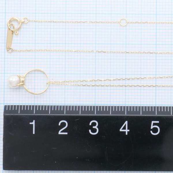 K18 Yellow Gold Pearl Necklace in Pristine Condition