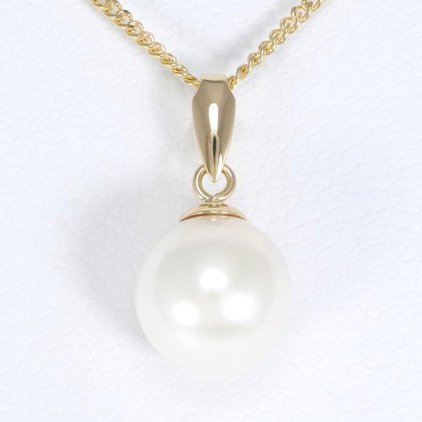 K18 Yellow Gold Pearl Necklace in Pristine Condition