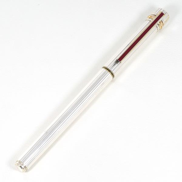 Cartier Must de Godron 18K YG Silver Filled Fountain Pen in Excellent Condition