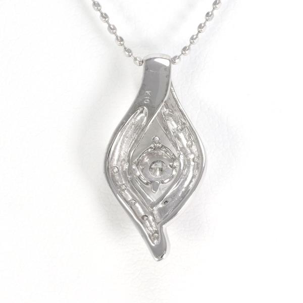 K10 White Gold Diamond Necklace in Pristine Condition