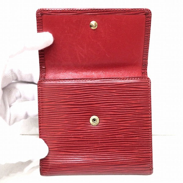 Louis Vuitton Epi Leather Bifold Wallet M63487 in Good Condition