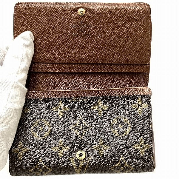 Louis Vuitton Monogram Portemonnaie Tresor Wallet M61730 in Good Condition