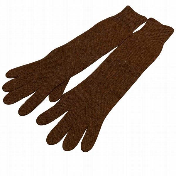 Hermes Long Gloves Brown for Women in Great Condition