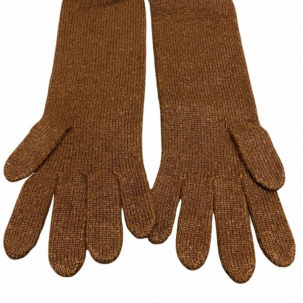 Hermes Long Gloves Brown for Women in Great Condition