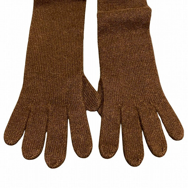 Hermes Long Gloves Brown for Women in Great Condition