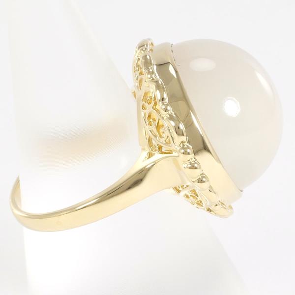 K18 Yellow Gold Ring with Moonstone 24.65ct, Size 12, Total Weight Approx. 10.8g