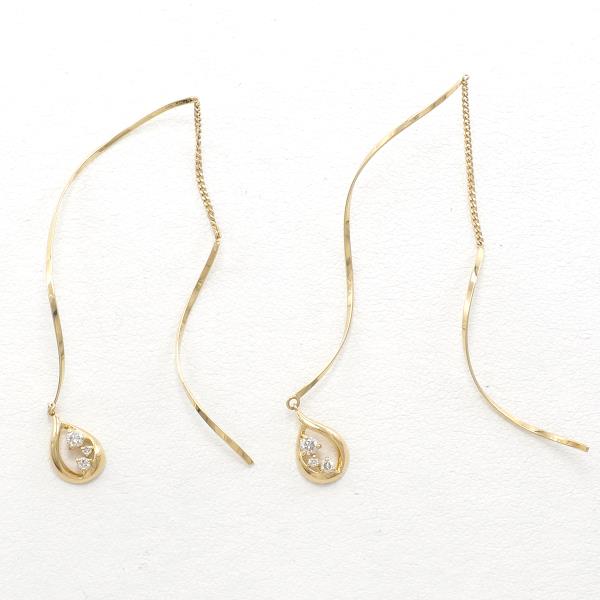 K18 Yellow Gold Diamond Earrings