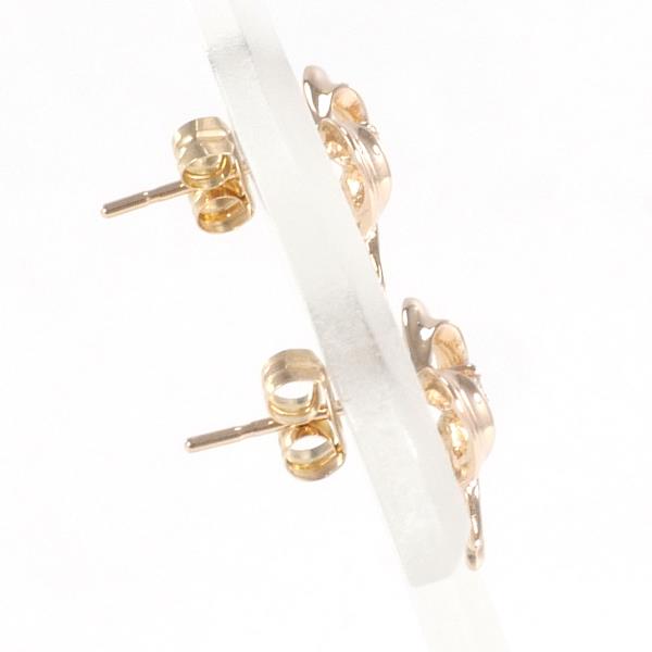 K14 Pink Gold Diamond Earrings in Excellent Condition