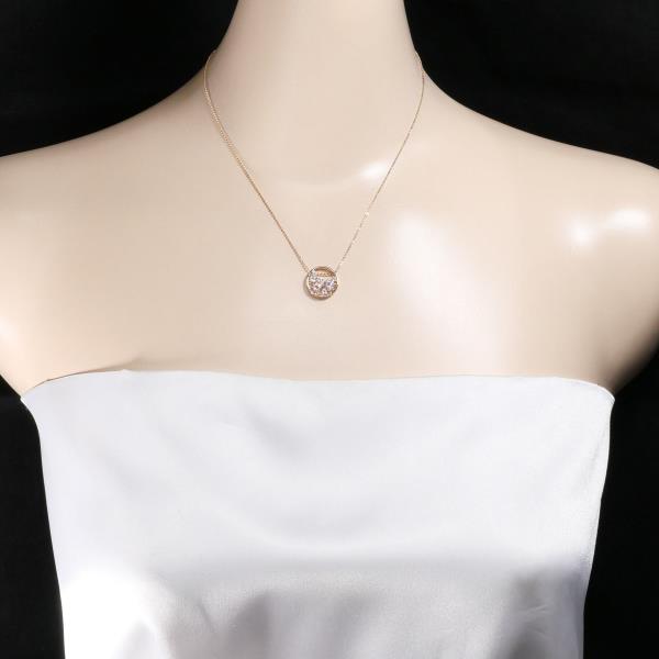 K10 Pink Gold Rose Quartz Necklace