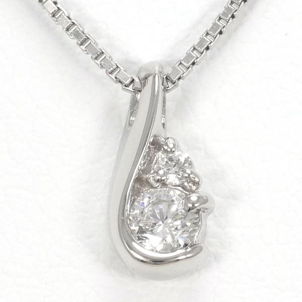 PT900 PT850 Platinum Diamond Necklace 0.11ct in Pristine Condition