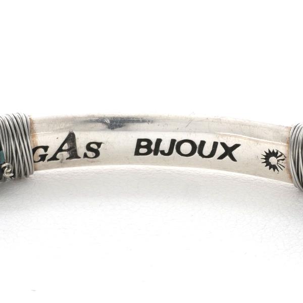 Gas Bijoux Silver String Bangle Bracelet in Pristine Condition