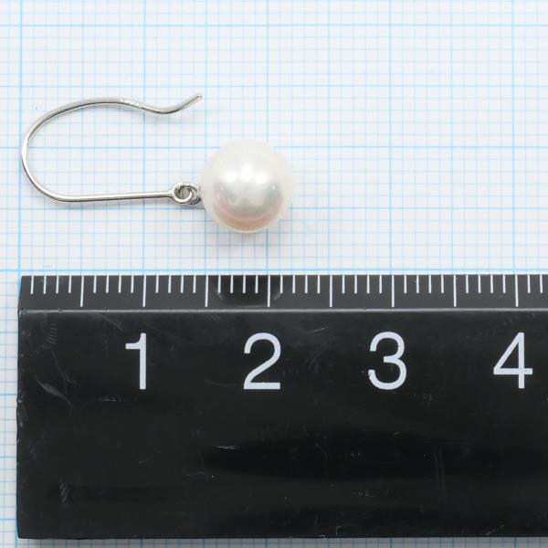 PT900 Platinum Pearl Earrings in Pristine Condition