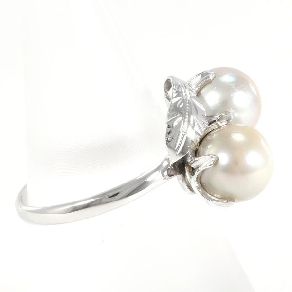 K14 White Gold Pearl Ring 10.5