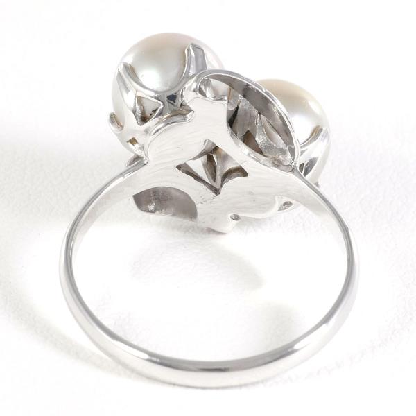 K14 White Gold Pearl Ring 10.5