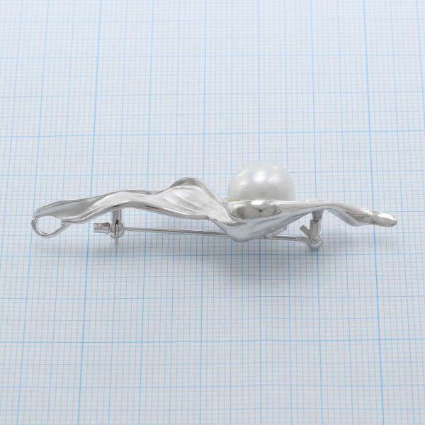 Silver Pearl Pendant Brooch in Pristine Condition