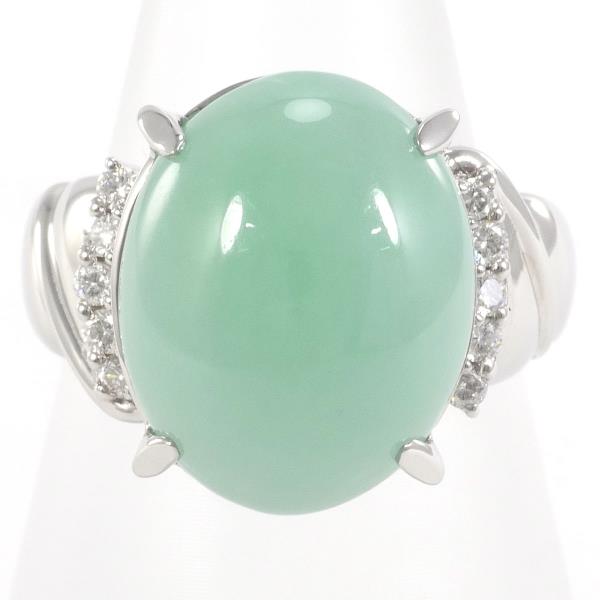 PT900 Platinum Jade Diamond Ring