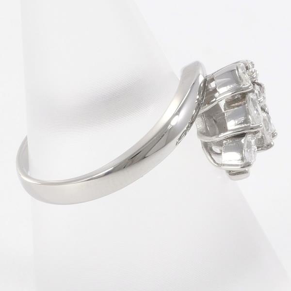 Ladies’ Platinum PT900 Diamond Ring, Size 11, 0.53ct Diamond, Total Weight Approximately 5.6g