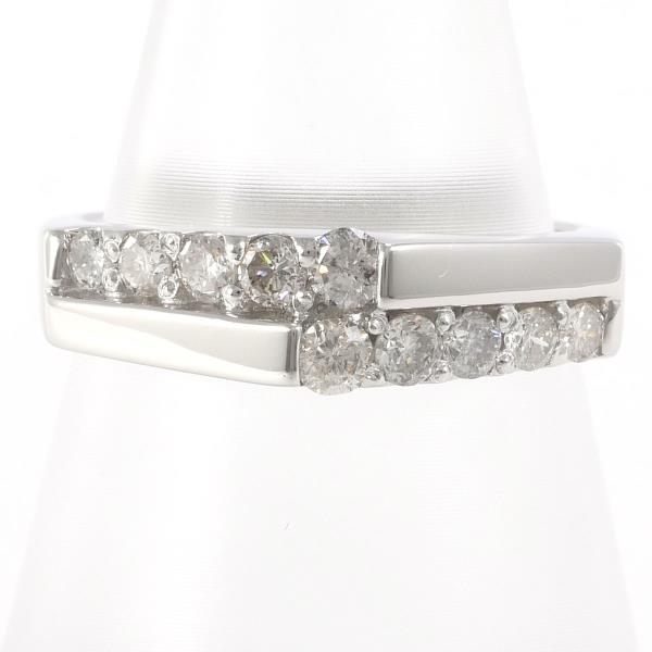 PT900 Platinum Diamond Ring 12.5