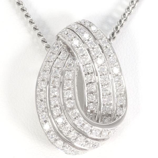 PT900 Platinum PT850 Diamond Necklace in Pristine Condition