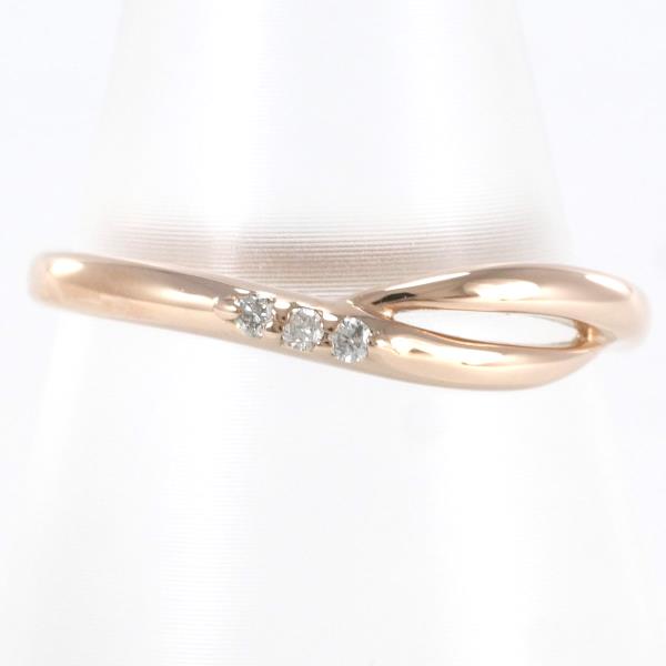 Canal 4℃ K10PG Diamond Ring 10.5