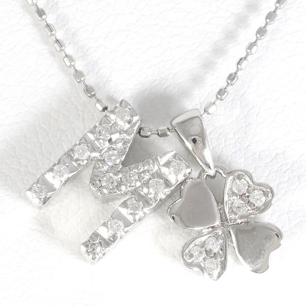 K18WG White Gold Diamond Necklace