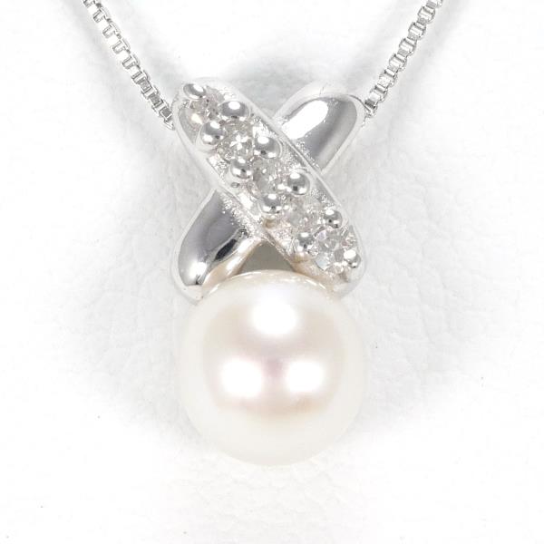 K14 White Gold Pearl Necklace