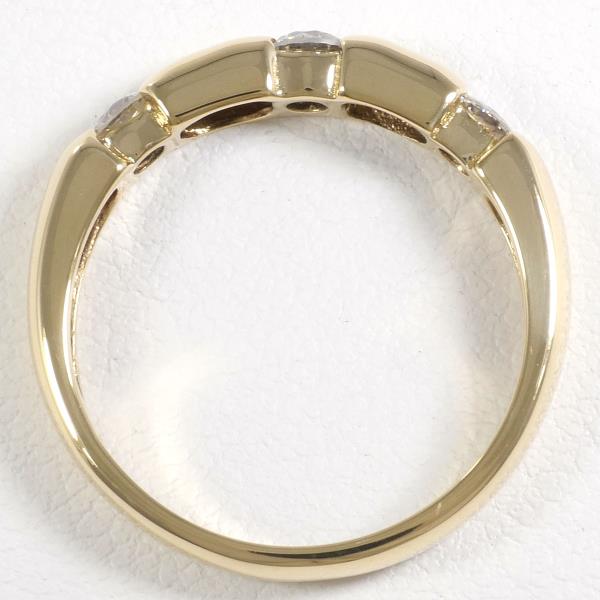 [LuxUness]  K18 18k Yellow Gold Ring with 0.30ct Diamond, Size 10, Weight ~2.6g  in Excellent condition