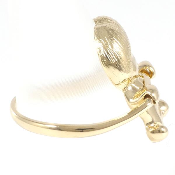 K18 Yellow Gold Ring, Size 7.5, Total Weight Approximately 3.5g - For Ladies