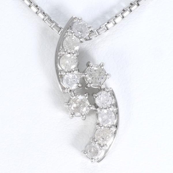 PT900 Platinum PT850 Diamond Necklace in Pristine Condition