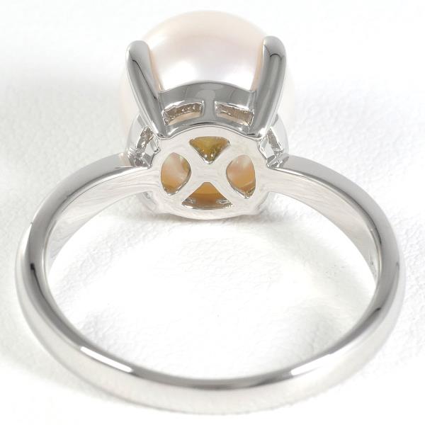 PT900 Platinum Pearl Ring in Pristine Condition