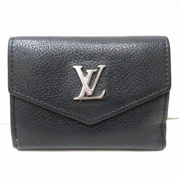 Louis Vuitton Leather Portefeuille Lockmini Wallet M63921 in Good Condition