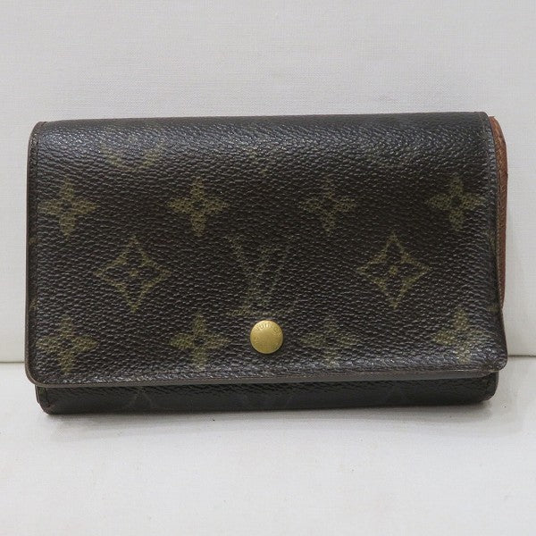 Louis Vuitton Monogram Portomone Bie Tresor Wallet M61730 in Good Condition