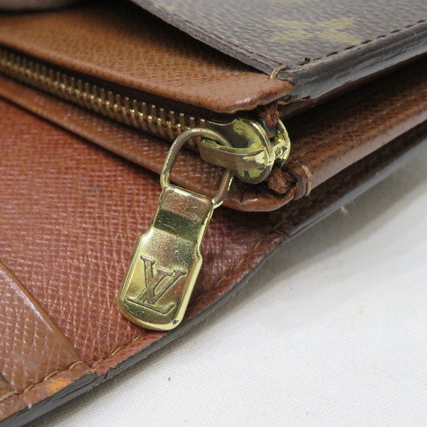 Louis Vuitton Monogram Portomone Bie Tresor Wallet M61730 in Good Condition