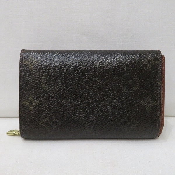 Louis Vuitton Monogram Portomone Bie Tresor Wallet M61730 in Good Condition