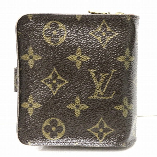 Louis Vuitton Monogram Compact Zip Wallet M61667 in Fair Condition