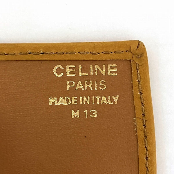 Celine Macadam Pattern Leather Coin Case in Good Condition