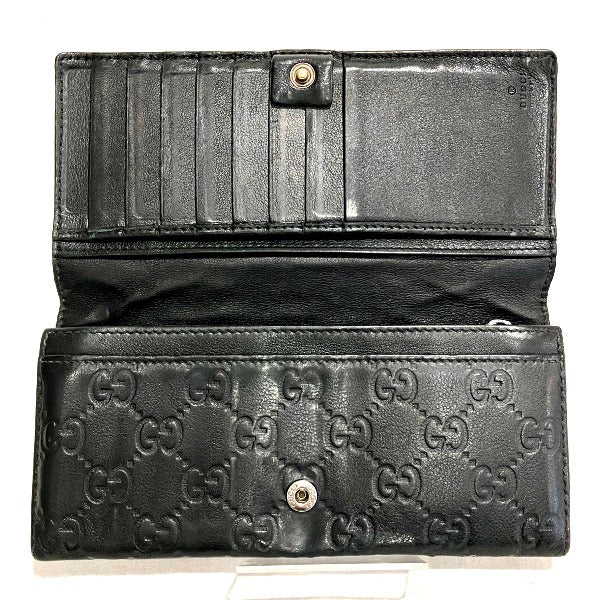 Gucci Leather Bifold Long Wallet in Good Condition