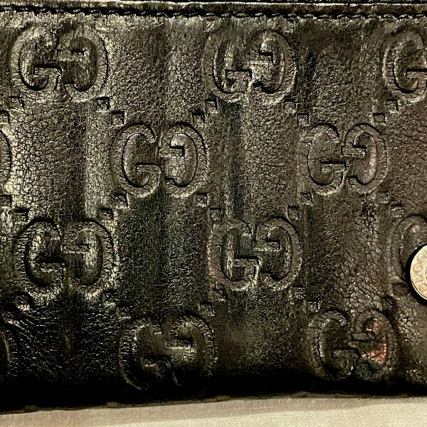 Gucci Leather Bifold Long Wallet in Good Condition