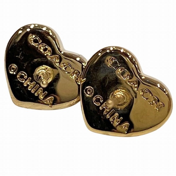 Coach Heart Turnlock Earrings F54490 in Great Condition