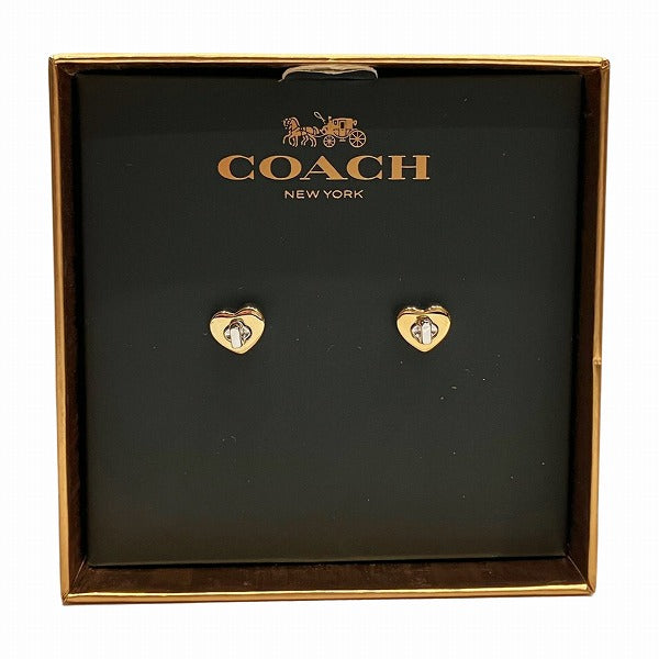 Coach Heart Turnlock Earrings F54490 in Great Condition