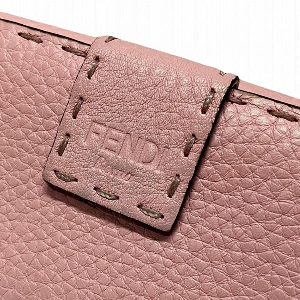 Fendi Leather Selleria Peekaboo Bifold Wallet 8M0308 in Great Condition