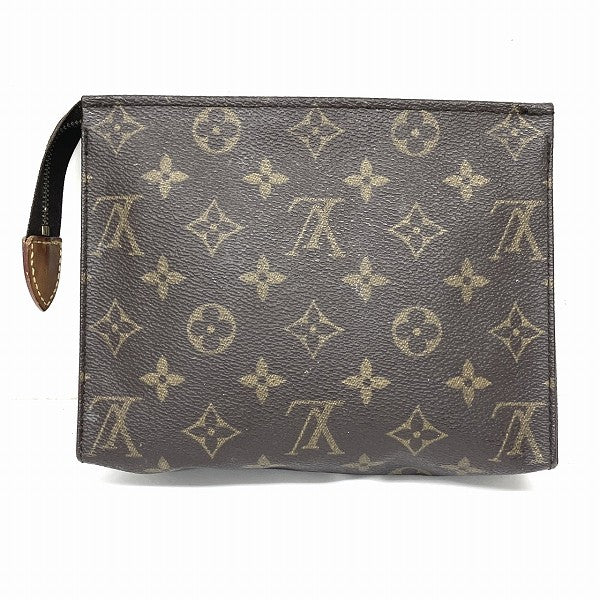 Louis Vuitton Monogram Pochette Toiletry 19 Clutch M47544